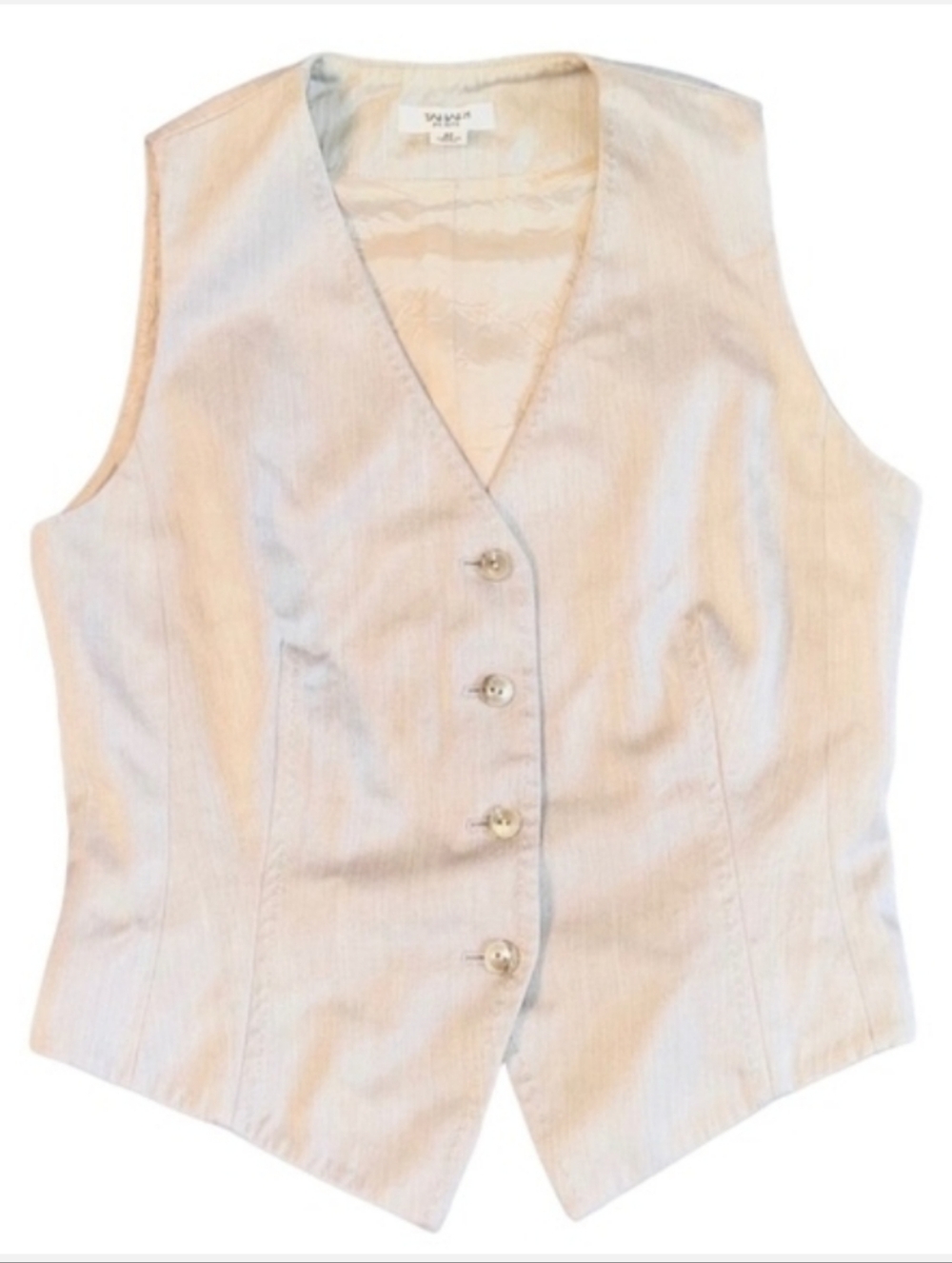Tahari Silver Vest